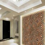 High quality artistic embossment interior ceiling decking/embossment decorative wood wallboard panels/wood tv wall panels-HW-PR-003