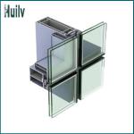 165mm Hidden frame structural glass aluminium profiles curtain wall-165Y