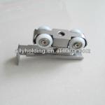 Hang Wheel HWW-02,for wooden door,4 wheels,bearing 100kg,zinc aloy and aluminum alloy-HWW-002