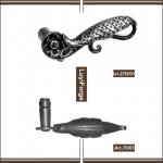 Decorative Wrought Iron Gate Handle-wrought iron gate handle