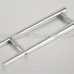 High quality chromed zinc alloy door hardware shower glass door handle-HS080