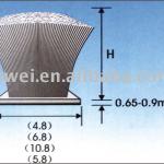 9.21.51101/02/03/04/05 brush seal, pile weather strip-9.21.51101/02/03/04/05