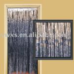 TECH-SILVER METALLIC FRINGED DOOR CURTAIN-DOOR CURTAIN