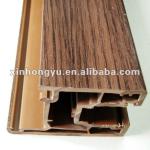 PVC Profile with wood grain foil-