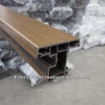 PVC Profile for PVC window and door used with wood grain surface and colored background-window-door