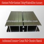 bronze anodized aluminium sliding window parts-Al-008