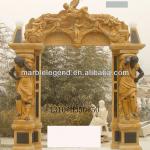 Full hand carved stone door surround-PFM-DSD-004