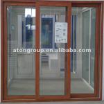 Wooden color doors and windows pvc-