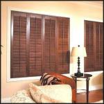 Stain color 89 mm Plantation Wood Shutters-MSJ1260