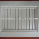 PVC overlaid MDF wrapping shutters kitchen cabinet door-60H-P114
