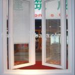 pvc shutter,unique exterior shutters,pvc swing out casement windows with internal blinds-PC60