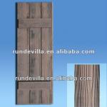 RD- PU faux wood exterior decorative Shutters-RD-103W