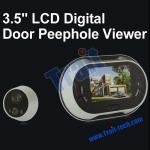 3.5&quot; LCD Screen Wireless Digital Door Peephole Viewer for Front Door(Wide Angle, DND Function)-T-CVDP-1008