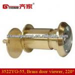 220 degree brass door viewer-3522YG-55