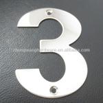 Stainless steel house number hotel door number plate-ZW-SS100
