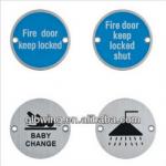 76 series High quality Stainless steel toilet door Number Warining Indication Signs-76 series