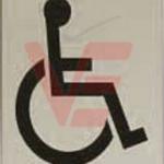 Disabled Sign Plate for doors-33791, 33796