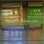 2013Hot Customized Acrylic LED Sign Tag With Screw-MD-033