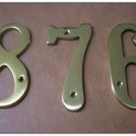SOLID BRASS HOUSE NUMBERS-HOUSE NUMBERS