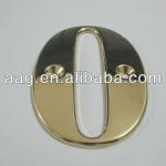 golden brass hotel room number plate-2521