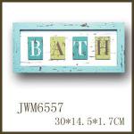 Wooden Bathroom Door Signs-JWM6557