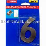 STAINLESS STEEL NUMBER sign-1706