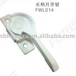 pvc window hardware long moonshape window lock FWL014-FWL014