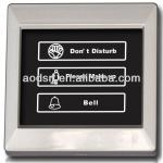 size86*86mm wireless doorbell touch panel switch for hotel system-AODSN8080-3W