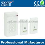 high quality wireless doorbell two button with one bell, 16 pieces of music,IP44,CE,R&amp;TTE,RoHS-ZTB-29(2V1)