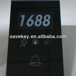 black glass touch screen hotel doorbell hot selling-TS-DB2171S5RW