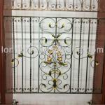 2013 top-selling security wrought iron window grill design-LB-I-W-0027