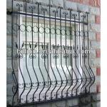 china factory wrought iron window grills design solid bar-wrought iron window grills