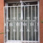 china factory iron window grills design solid bar-iron window grills