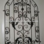 2012 china manufacturer hot forged wrought iron window decoration-wrought iron window decoration