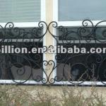 2012 china manufacturer hot forged wrought iron window balcony-wrought iron window balcony