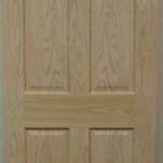 Interior engineered red oak veneer wood door design-KY-V01
