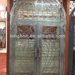 2013 Top-selling hand-forged wrought iron entrance doors-LB-E-G-0001