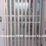 Elevator interior folding doors-