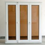 PVC Combination of Casement window with tinted glass-