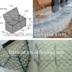 Hexagonal gabion box for flood control-