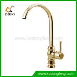 14403G Hight Quality New Design Glod Plated artistic brass kitchen faucet-DF-14403G