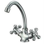 double cross handles brass kitchen faucet water ridge kitchen faucet-M3005