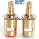 no thread USA lead-free brass faucet square stem stop valve ceramic cartridge mixer stop valve core-XB3770