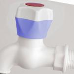 outdoor plastic water faucet, 100% new PP bibcock, 1/2&quot;,3/4&quot; colorful-DS-WF014