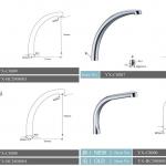 brass special kictchen faucet spout-YX-C8006/7/8/9
