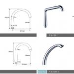 brass special kictchen faucet spout-YX-C8014/15/16/17