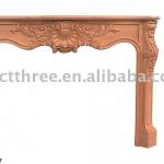 PT8007 Wood Carved Fireplace Mantel-PT8007