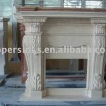 beautiful design marble fireplace-MX-BL-DLS064