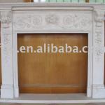 Indoor marble fireplace mantel-QY-HT-M-BL303