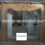 marble fireplace mantels,decorative stone fireplace,classic fireplace mantels-LA-FP26